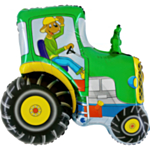 Traktor Folieballon Grøn