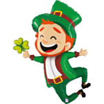 Leprechaun Med Kløver Folieballon