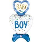 Baby Boy Hjerte Folieballon