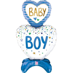 Baby Boy Hjerte Folieballon