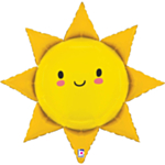 Smilende Sol Folieballon