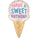 Isvaffel Happy Birthday Folieballon