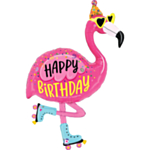 Flamingo Happy Birthday Folieballon