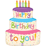 Lagkage Happy Birthday Folieballon