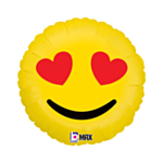 Emoji Hjerteøjne Folieballon