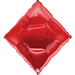 Casino Ruder Folieballon Rød