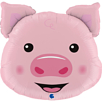 Gris Hoved Folieballon