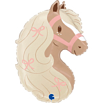 Ponyhoved Folieballon