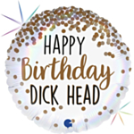 Happy Birthday Dick Head Folieballon