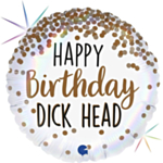 Happy Birthday Dick Head Folieballon