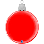 Julekugle Folieballon Rød
