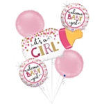 Baby Girl Sutteflaske Folieballon Sæt