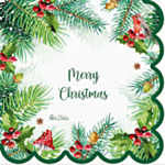 Vinter Merry Christmas Servietter