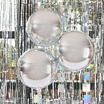 Disco Party Runde Folieballoner