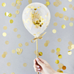 Mini Konfetti Balloner Guld