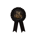 The Groom Rosette Badge