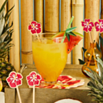 Tropiske Blomster Drinkspinde
