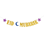 Eid Mubarak Guirlande Guld