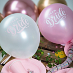 Team Bride Latexballoner Lyserød
