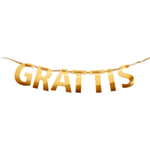 Grattis Banner Guld