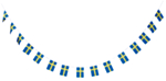 Sverige Flagguirlande