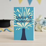 Grattis Till Studenten Kort Blå