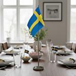 Sverige Bordflag Stor