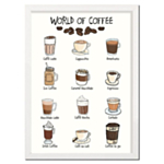 World Of Coffee A4 Plakat