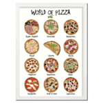 World Of Pizza A4 Plakat