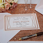 Invitationer Geo Blush