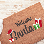 Welcome Santa Dørmåtte