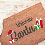 Welcome Santa Dørmåtte
