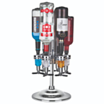 Final Touch® Roterende LED Flaskeholder Til 6 Flasker