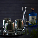 Tumbler Glas Sølv Rustfri Stål