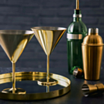 Martiniglas Guld Rustfri Stål