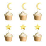 Ramadan og Eid Kagetoppe Måne/Stjerne
