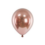 Metalliske Mellemstore Latexballoner Rosaguld