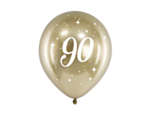90 Års Balloner Guld