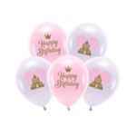 Prinsesseslot Happy Birthday Balloner