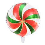Folieballon Slik Rød/Grøn