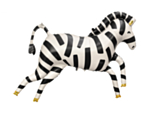 Zebra Folieballon