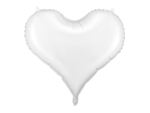 Hjerte Folieballon Hvid