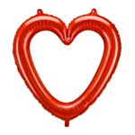 Hjerteformet Folieballon