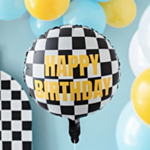 Racer Happy Birthday Folieballon