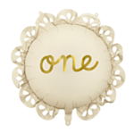 1 års 'One' Rund Folieballon
