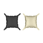 Firkant Folieballoner Sort/Beige