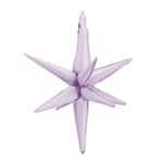 3D Stjerne Folieballon Lilla