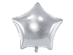 Stjerne Folieballon Sølv