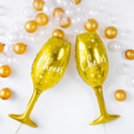 Champagneglas Folieballon