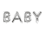 Baby Folieballoner Sølv